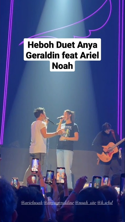 Mesra.. Anya Geraldine nyanyi bareng Ariel Noah