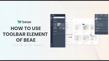 How To Use Toolbar Element Of Beae - Best Shopify Page Builder