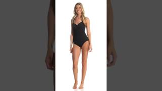 Tommy Bahama Island Sculpt Solid Wrap Halter One Piece Swimsuit Swimoutlet