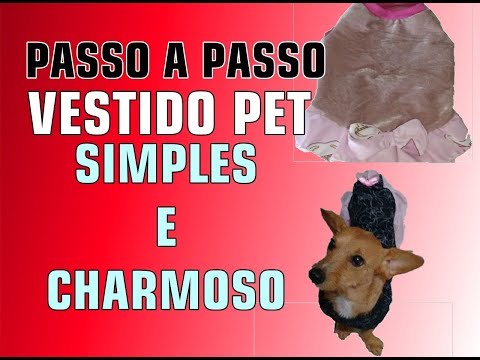PASSO A PASSO VESTIDO SIMPLES E CHARMOSO PARA PET