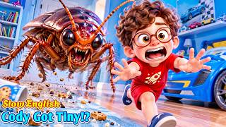 Cody Got TINY… THEN a HUGE Cockroach Chased Him! 😱🪳🚨 | Slow English (A2 Level) screenshot 3
