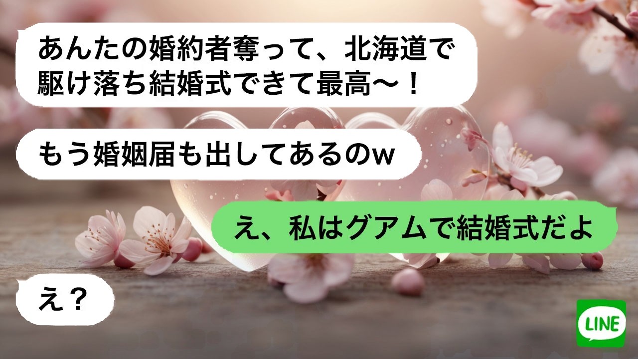 【LINE】結婚式当日、幼馴染から届いた略奪宣言。勝ち誇る彼女に事実を告げた瞬間、空気が一変した…