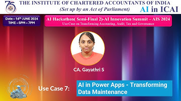 Hackathon SF2 (S1) – UC7 | AI in Power Apps - Transforming Data Maintenance | CA Gayathri S