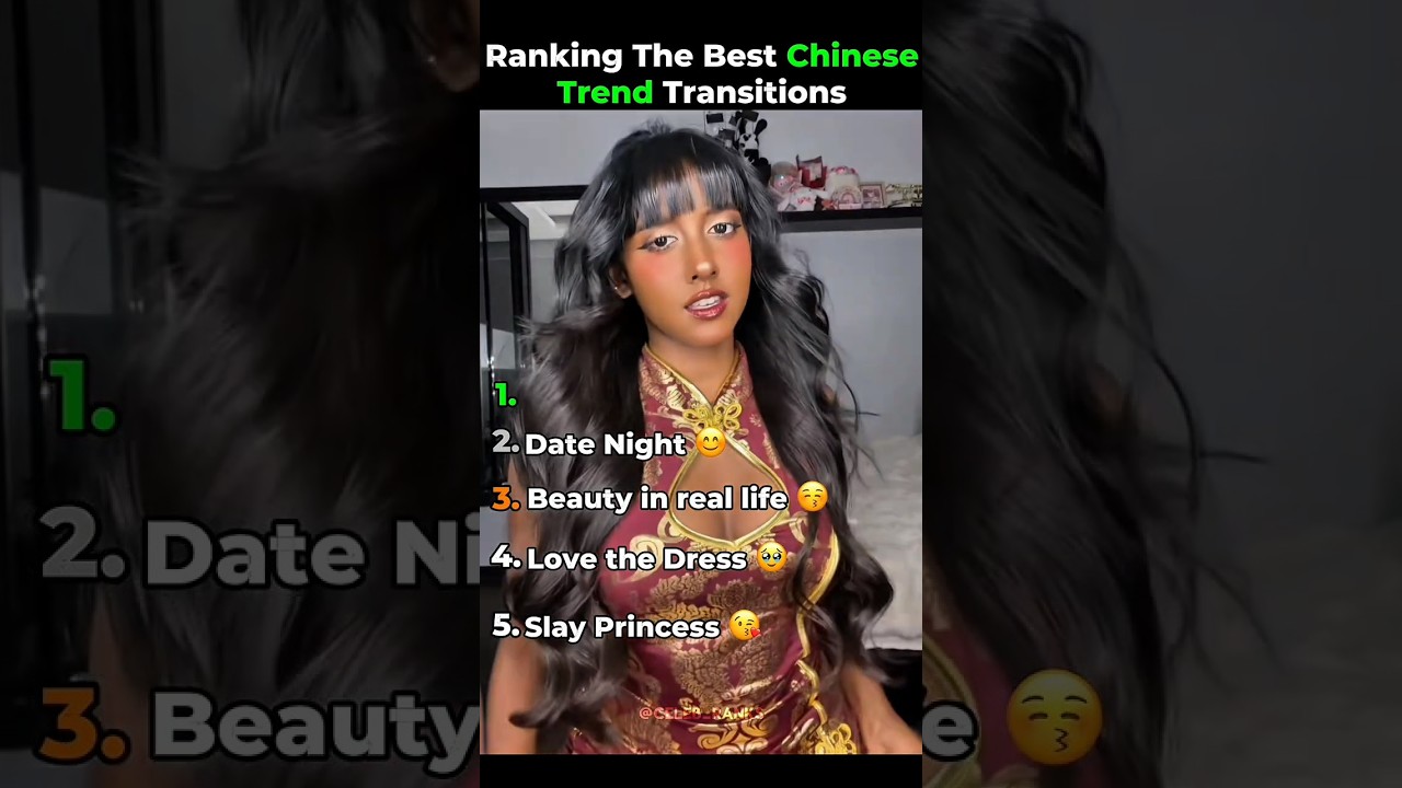 Ranking The Best Chinese Trend Transitions 🇨🇳 #shorts