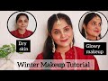 Step by Step✅️ DRY SKIN WINTER Makeup Tutorial #skincare #Makeup