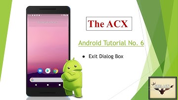 Exit Dialog Box in Android Studio | TheACX
