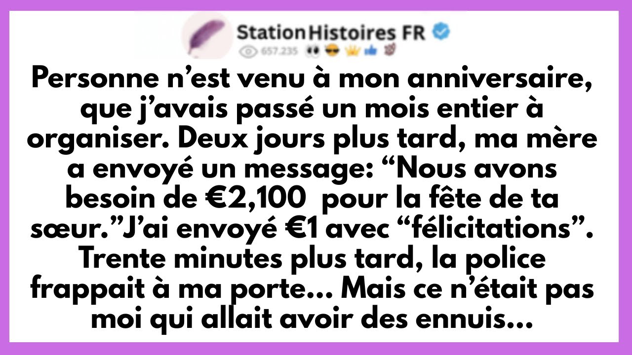 Mes Parents Ont Ignoré L’Anniversaire Que J’Avais Passé Un Mois À Préparer — Deux Jours Plus Tard...