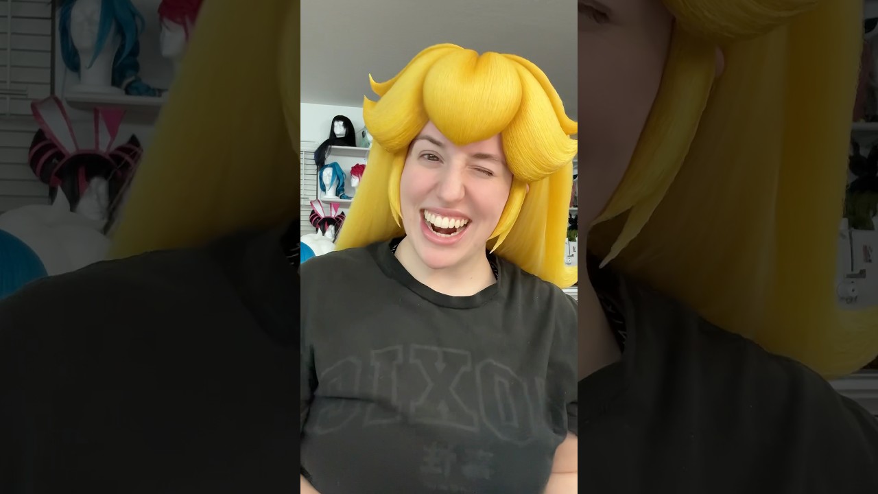 Filter or Wig ? #wigstyling #cosplaywig #wigs #cosplay #nintendo #shorts