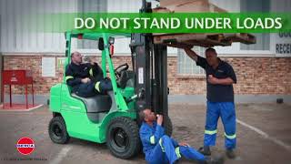 Do's and Dont's when operating the forklift