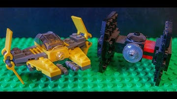 Lego Star Wars: Tie Fighter and Jedi Interceptor Test Animation