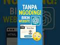 Mau punya website keren tanpa ribet ngoding?Cuma modal internet langsung jadi! #bikinwebsite #shorts