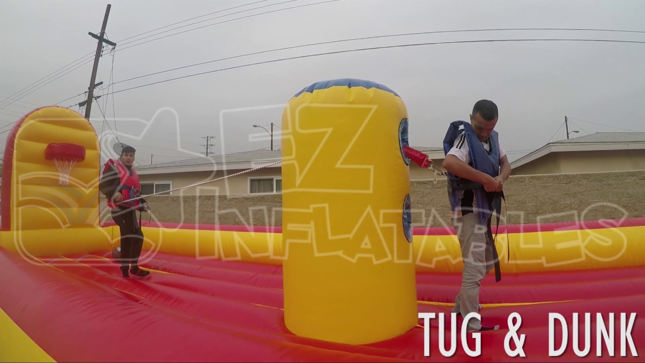interactive games ps4 Tug of War Inflatable | EZ Inflatables, Inc. Tug & Dunk Inflatable