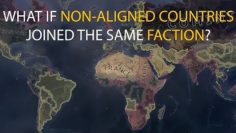 HOI4 Timelapse - What if all Non-Aligned countries joined the same faction?