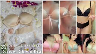 Ribbon Super Push up Strapless Convertible Bra Review 003