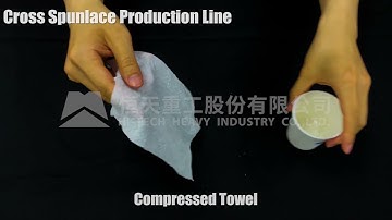 Compressed Towel: Cross Spunlace Nonwoven Production Line