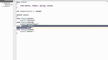 Switch Statements and enum in Swift