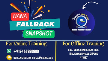 Fallback Snapshot in HANA | HANA ADMINISTRATION | SAP BASIS