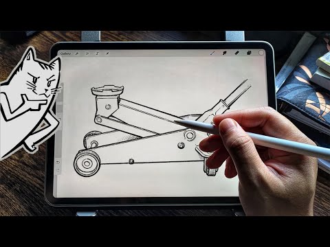 How To Draw A Car Jack