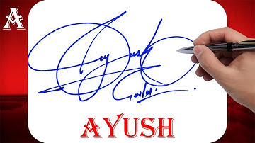 Ayush Name Signature Style | A Signature Style | Signature Style of My Name Ayush