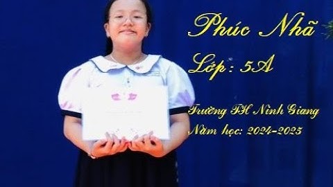 My beloved teacher_ Hội thi hùng biện tiếng Anh 2024 _ Nguyễn Lê Hoàng Phúc Nhã  5A_TH Ninh Giang