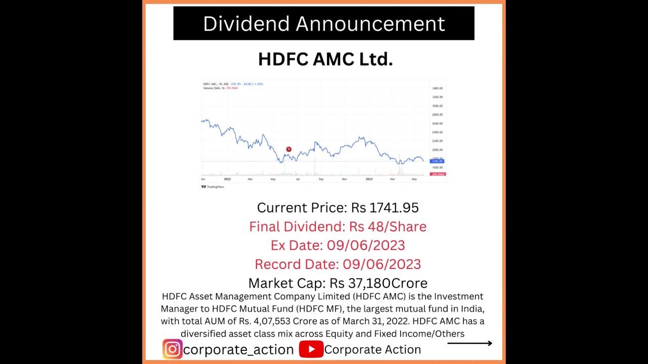 HDFC dividend Announcement shorts YouTube