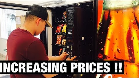 How to increase prices on a vending machine !!