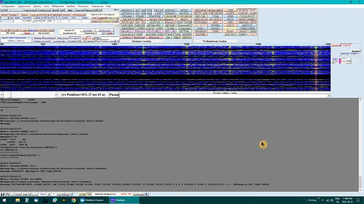 Decoding ACARS with Multipsk 131.725 MHz