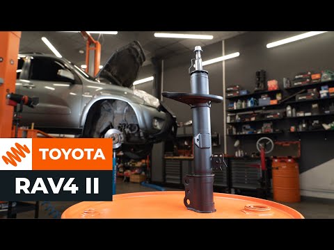 How to change a front shock strut on TOYOTA RAV4 II [TUTORIAL AUTODOC]