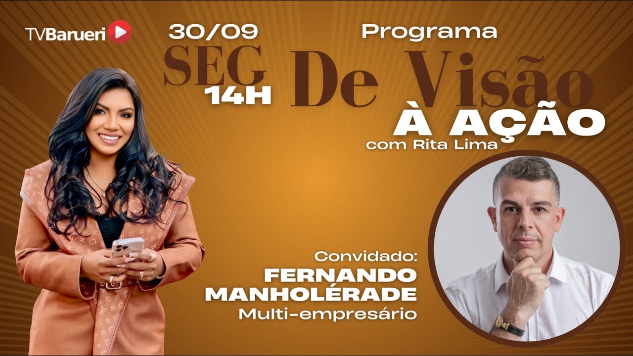 De Visão À Ação  – Com Rita Lima | 30/09