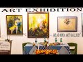 9th annual art exhibition of paintings  sculptures  azad hind art gallery  aanka sekha 