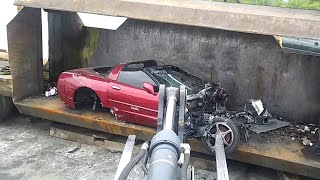 Two Corvettes get Crushed...It's Friday Folks