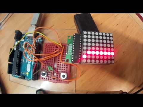 Arduino LED matrix minigame