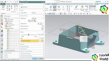 Siemens NX10 Tutorial 13: View manipulation - Create section view