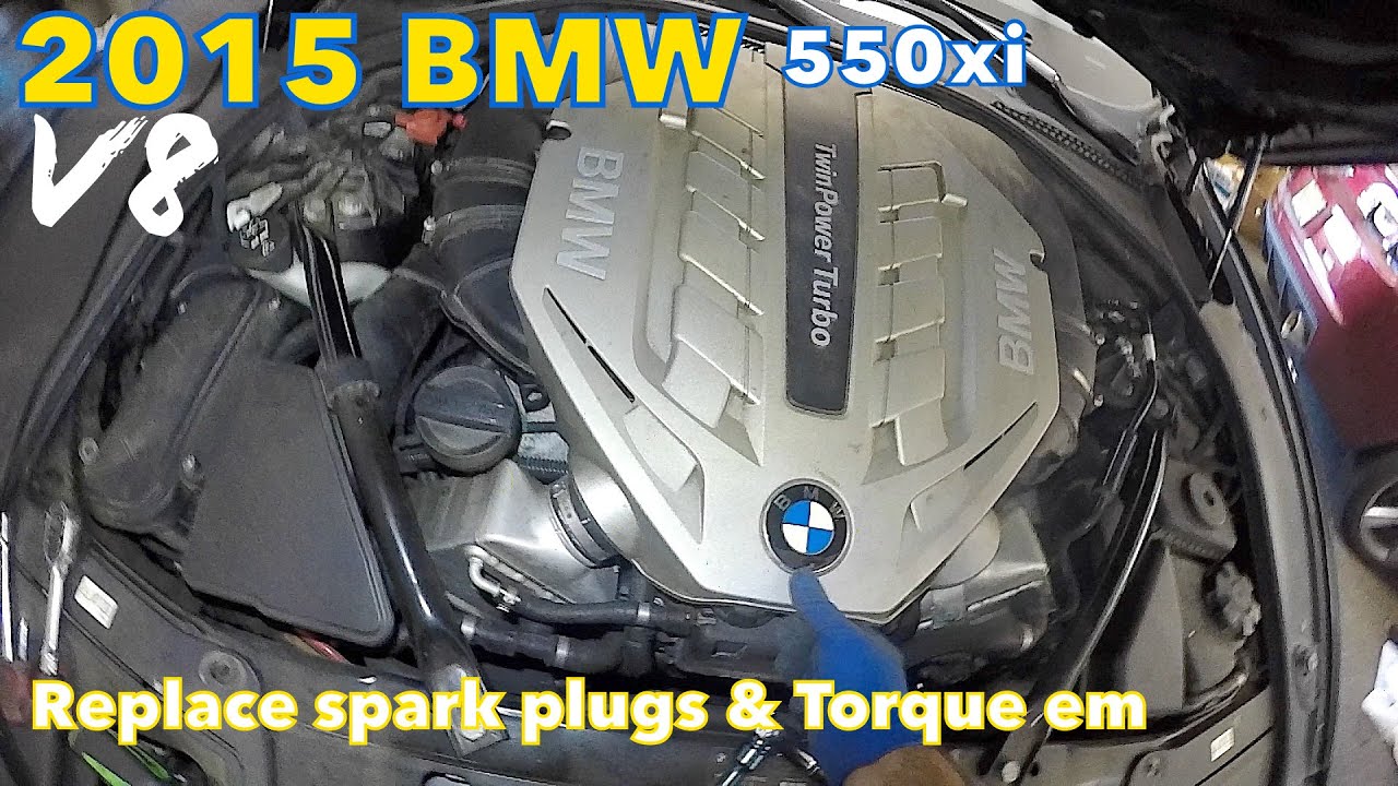 2011 BMW 550x1 V8 spark plug and coil replacement 17ft lb torque