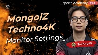 CS2: MongolZ Techno4K Monitor Settings - MongolZ Esports Academy Ep.1