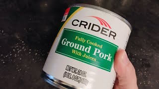 Using Canned Pork