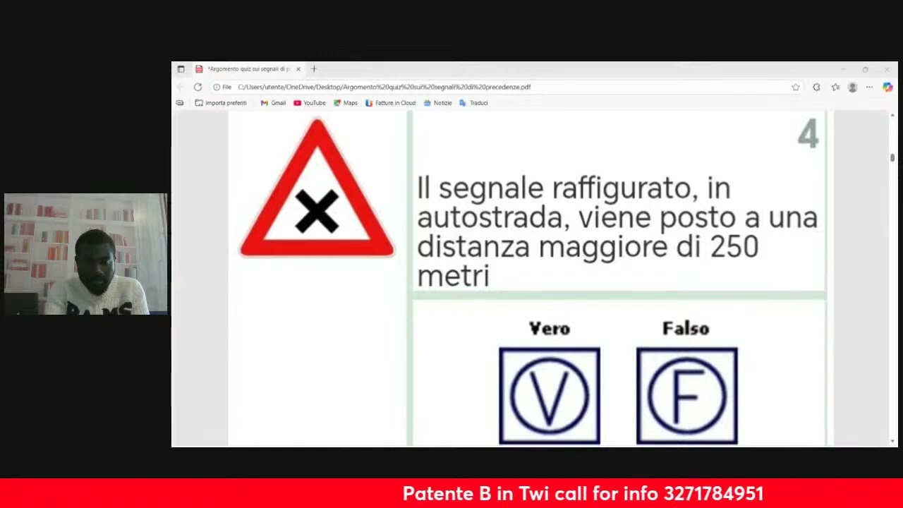 Chapter 3  Lesson 4  Twi Argomento quiz sui segnali di precedenza in
