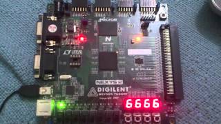 Nexys 2 FPGA board based counter