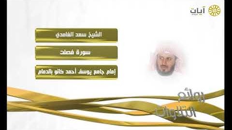 روائع التلاوات - سعد الغامدي - سورة فصلت