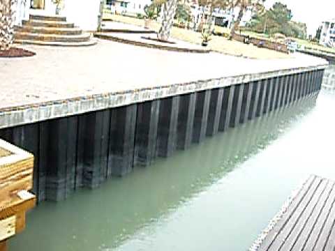 composite sheet pile video everlast composite in south carolina everlast sheet piling