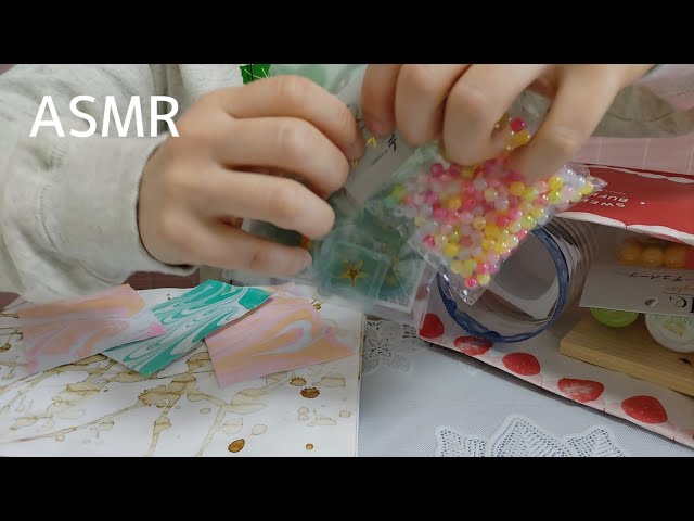 【ASMR】【無言】飽き性のための次々変わるガサゴソ音15分　色々な音　　袋の音　タッピング　紙の音　熟睡　睡眠用　for sleeping