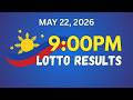 [LIVE] 9PM Lotto Result Today May 22, 2026 | PCSO | Hot Numbers