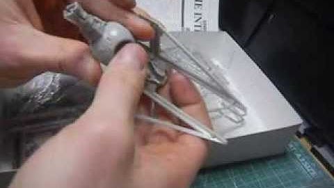 Fine Molds 1:72 TIE Interceptor plamo build video 1