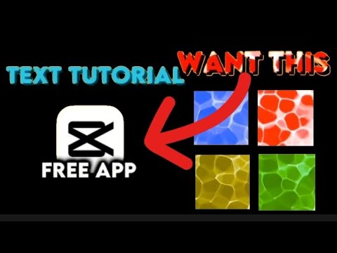 Video Text Tutorial / Rainbow Text / Cap Cut Video editor