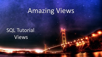 SQL Tutorial - Views