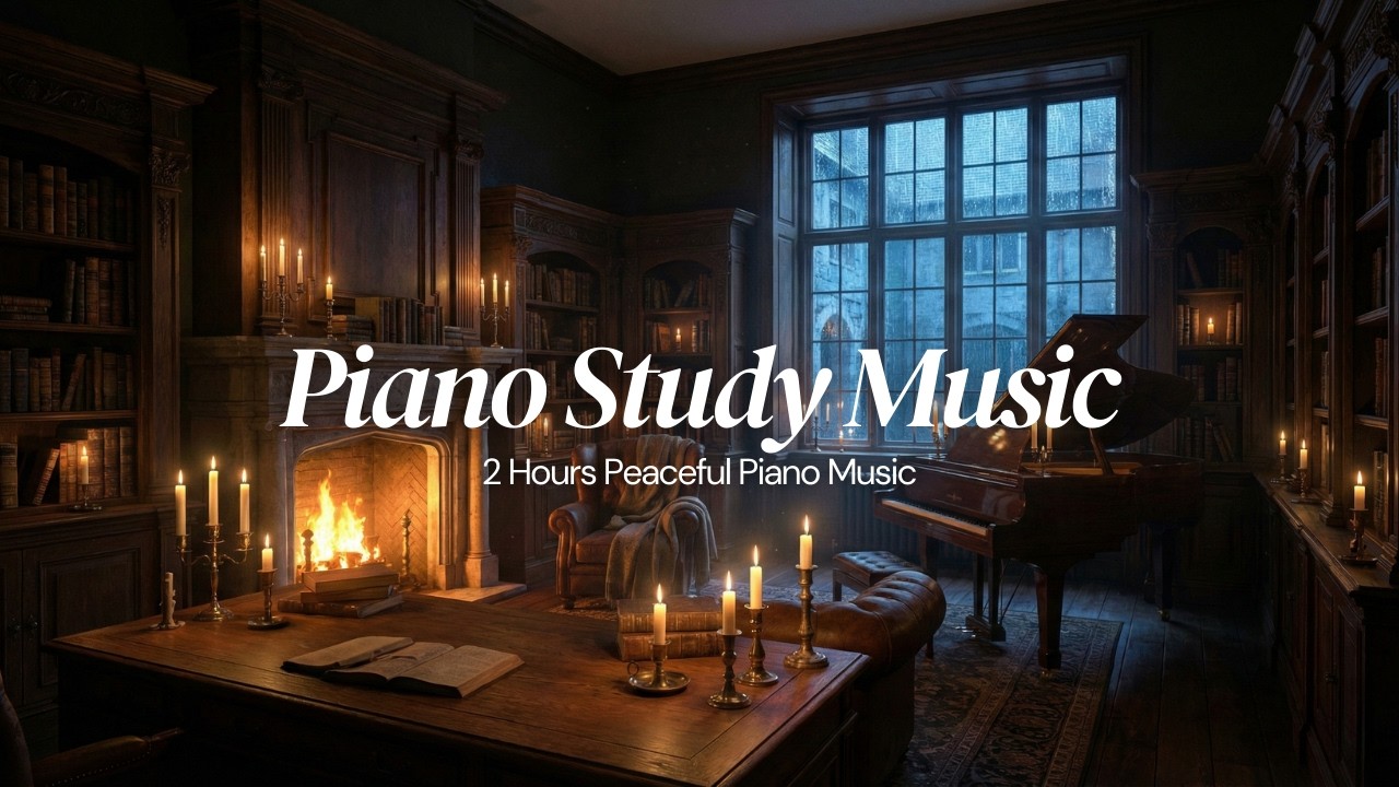 Piano Study Music 🎹| 2 Hours Peaceful Piano Music for Studying | Instrumental Piano Focus 🎹
