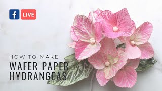 How to make Wafer Paper Hydrangea for Cake Decorating | Free template | Anna Astashkina