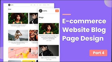 Ecommerce Website HTML CSS - Blog Page Design For Ecommerce Site