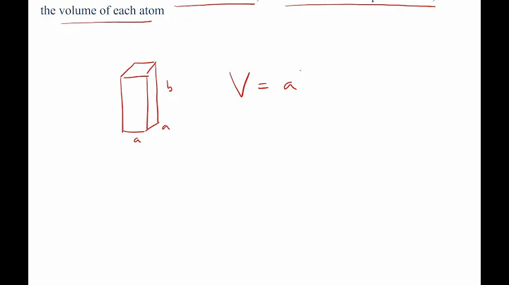crystal structure, density, and atomic packing factor example problem