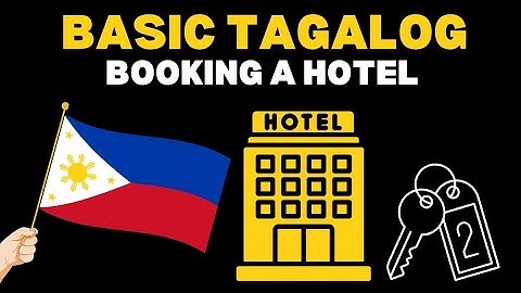 Basic Tagalog Booking a Hotel | How to book a hotel in Filipino